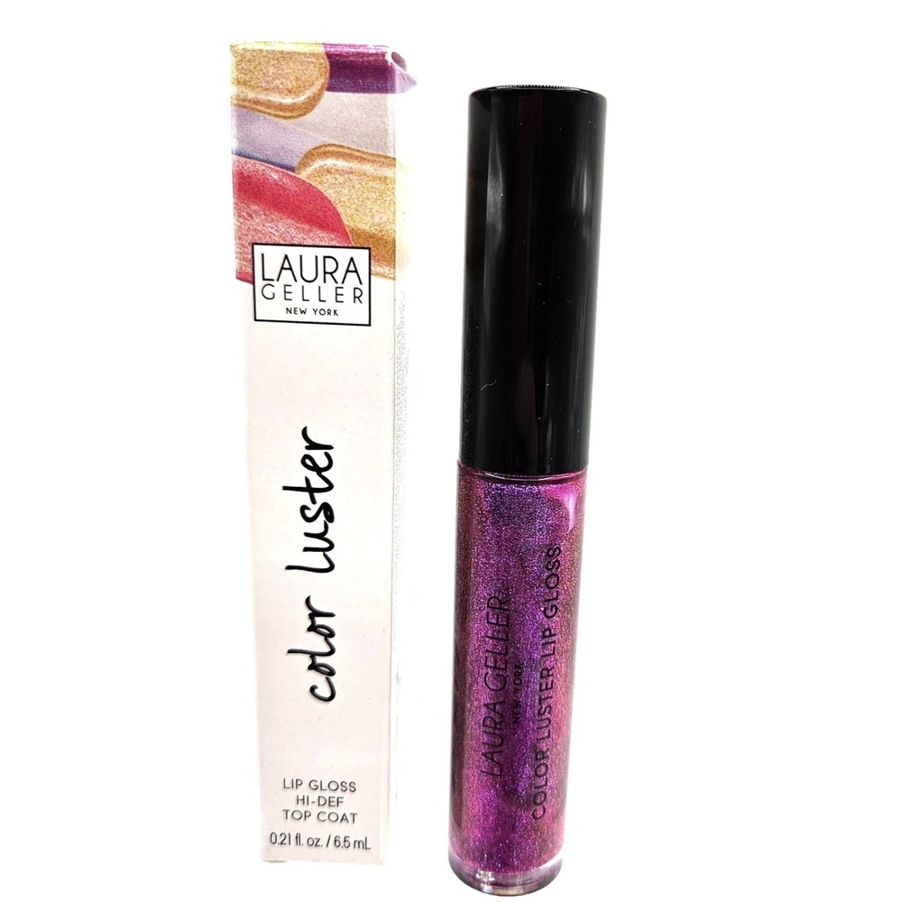 Laura Geller Amethyst Glaze Color Luster Hi Def Top Coat Lip Gloss 0.2 oz NIB